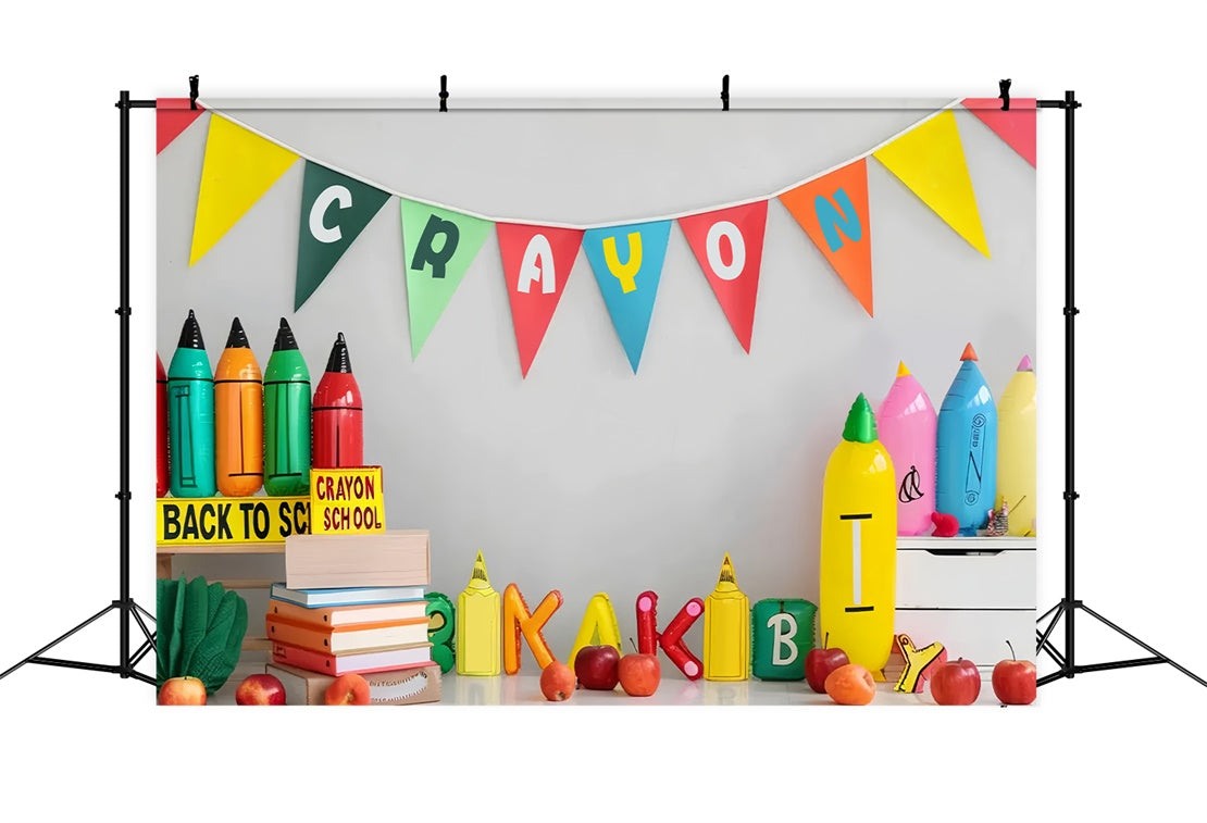 Back to School School Fun Backdrop UK BRP7-188