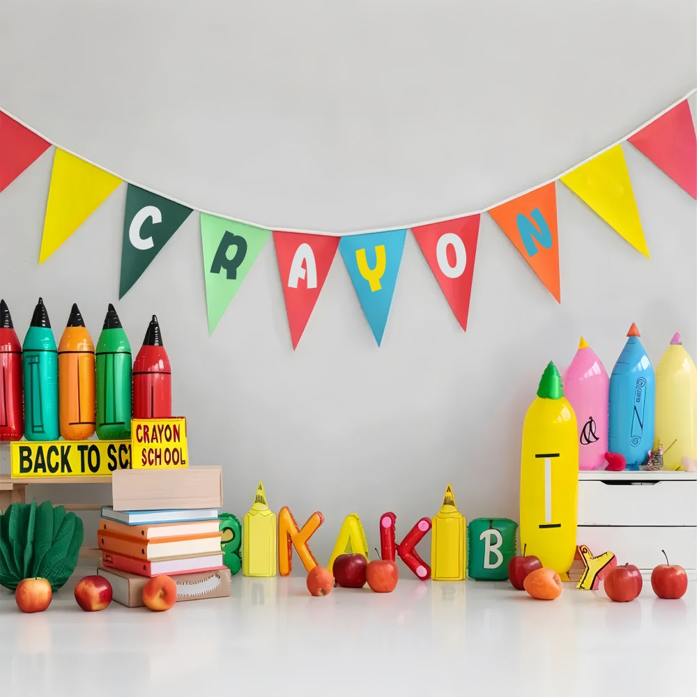 Back to School School Fun Backdrop UK BRP7-188