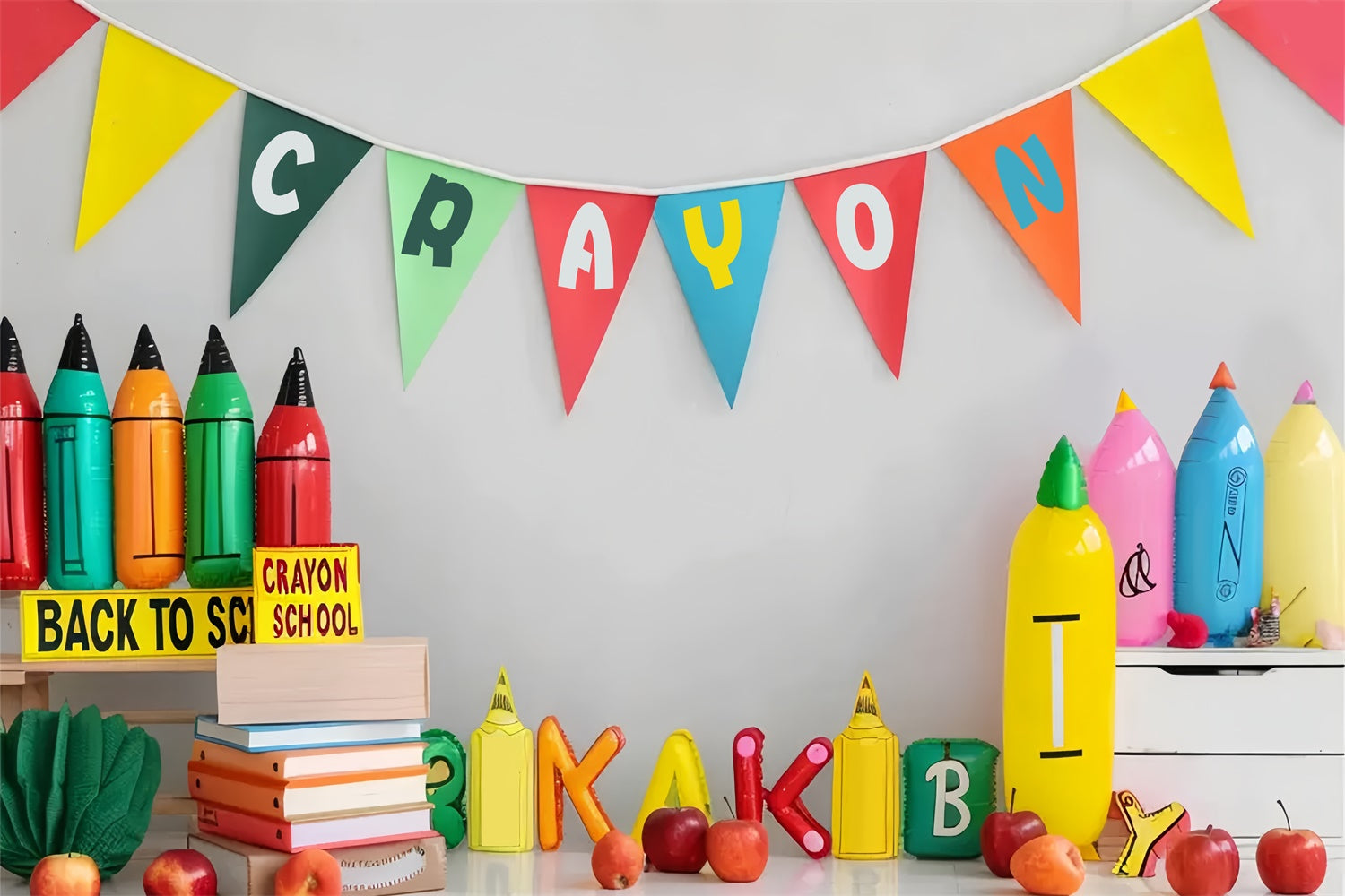 Back to School School Fun Backdrop UK BRP7-188