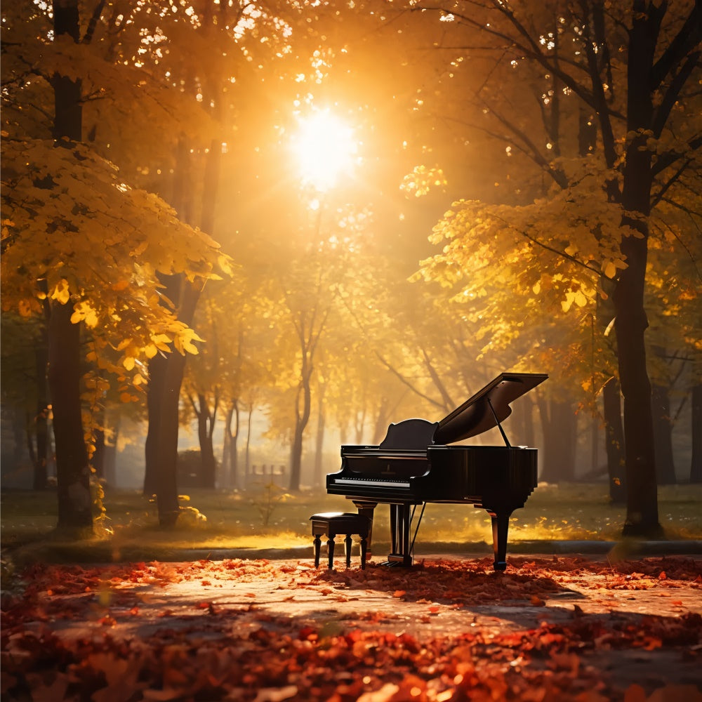 Autumn Harmony Piano Park Backdrop UK BRP7-195