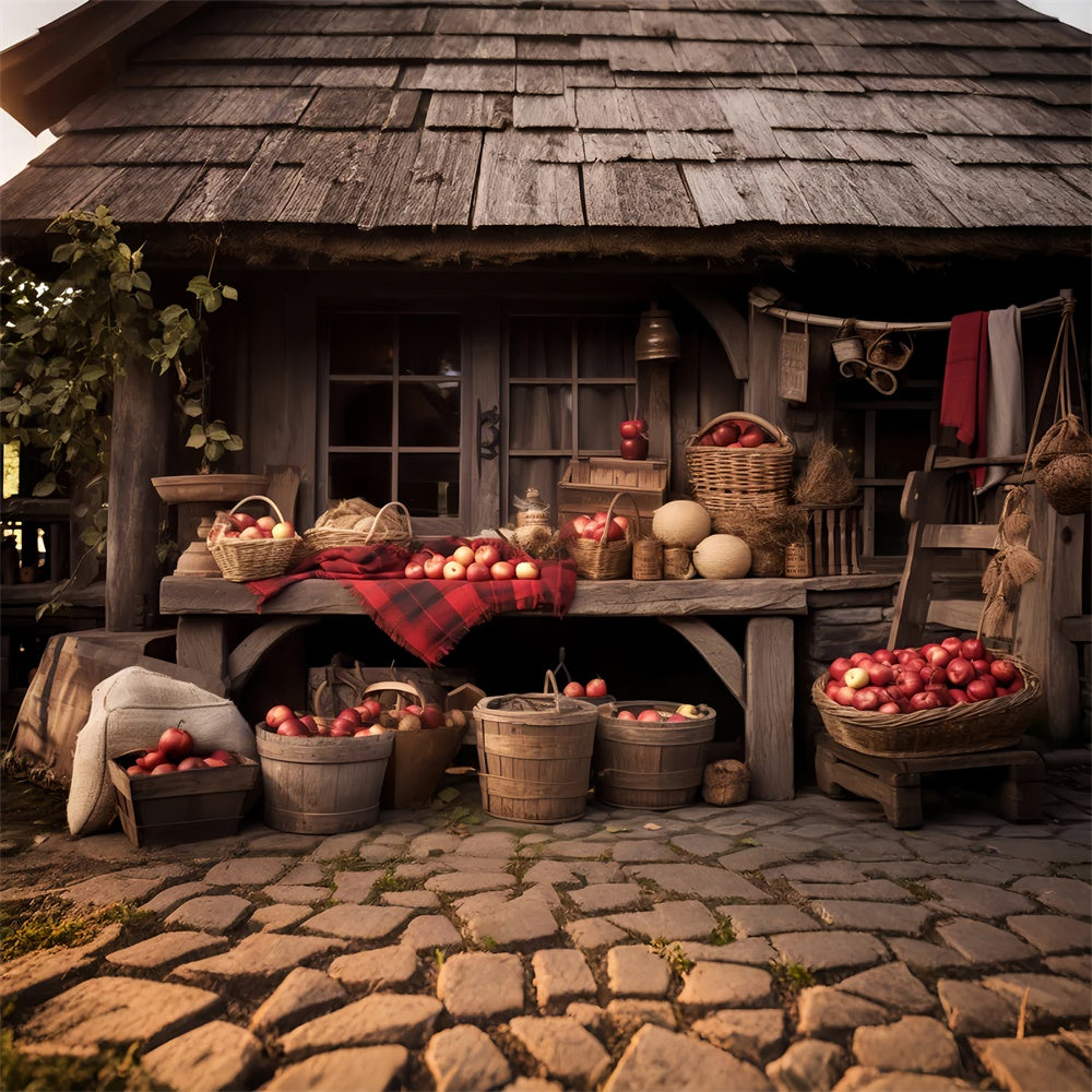 Country Apple Farmhouse Autumn Backdrop UK BRP7-196