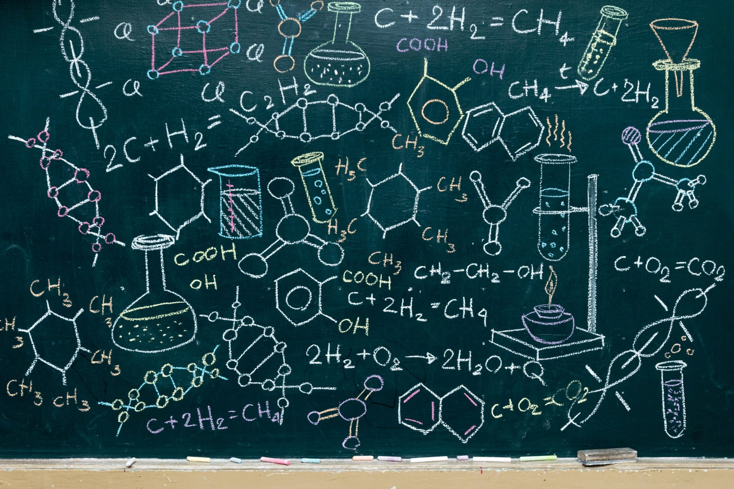 Chemical Formula Blackboard Back to School Backdrop UK BRP7-31