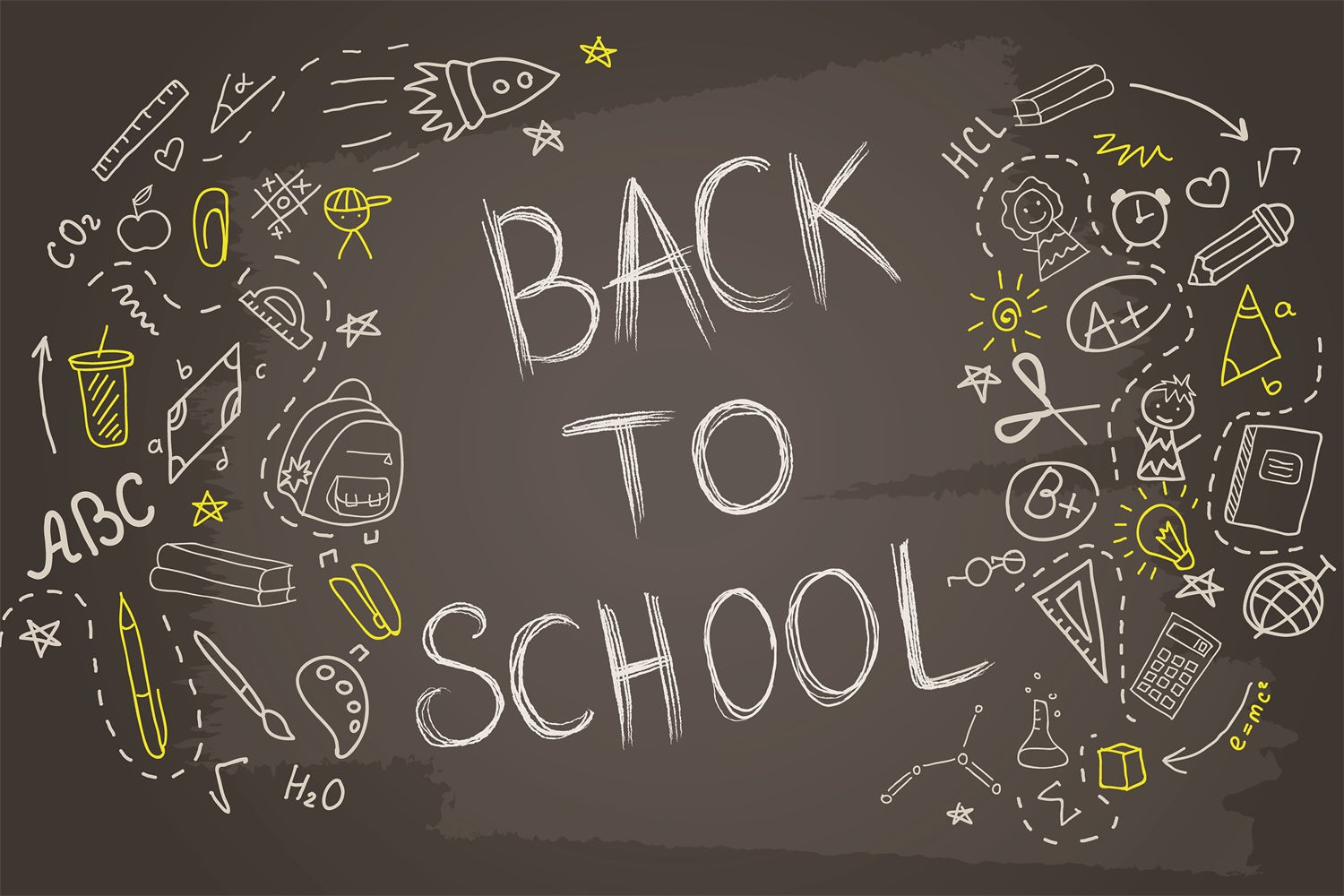 Blackboard Graffiti Back to School  Backdrop UK BRP7-40