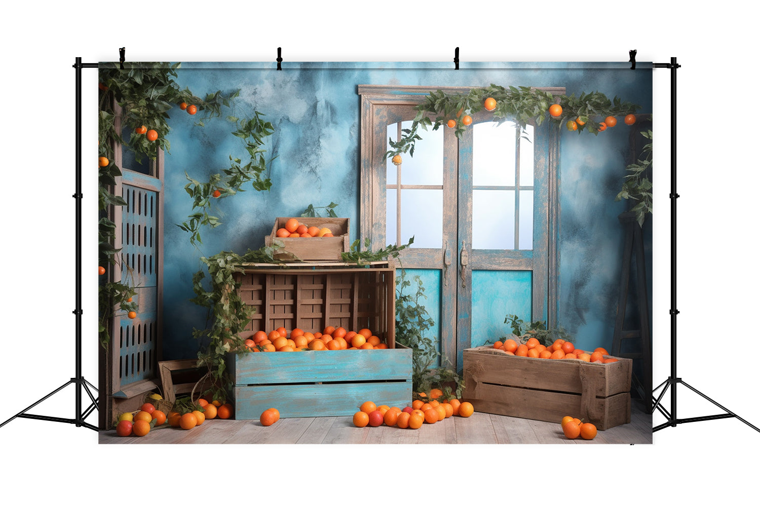 Autumn Oranges Room Backdrop UK for Photography BRP7-66