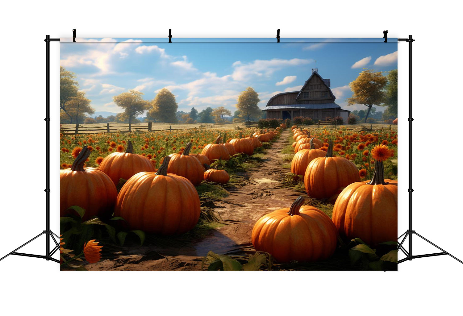 Pumpkin Farm Autumn Backdrop UK for Photography BRP7-70