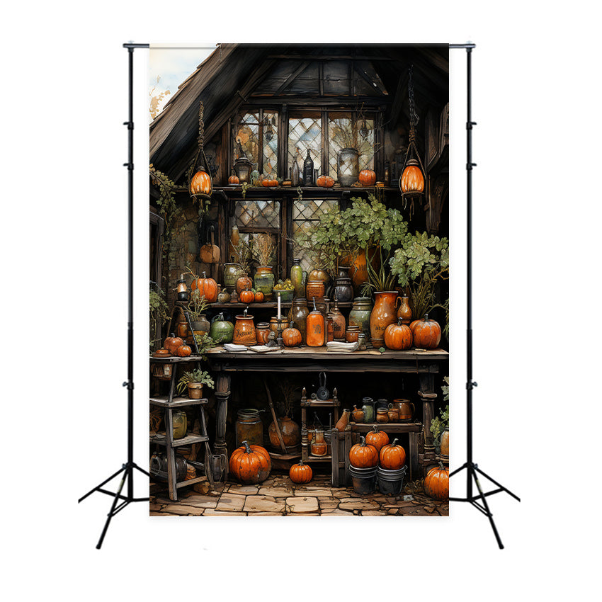 Autumn Retro Painted Kitchen Backdrop UK BRP7-82