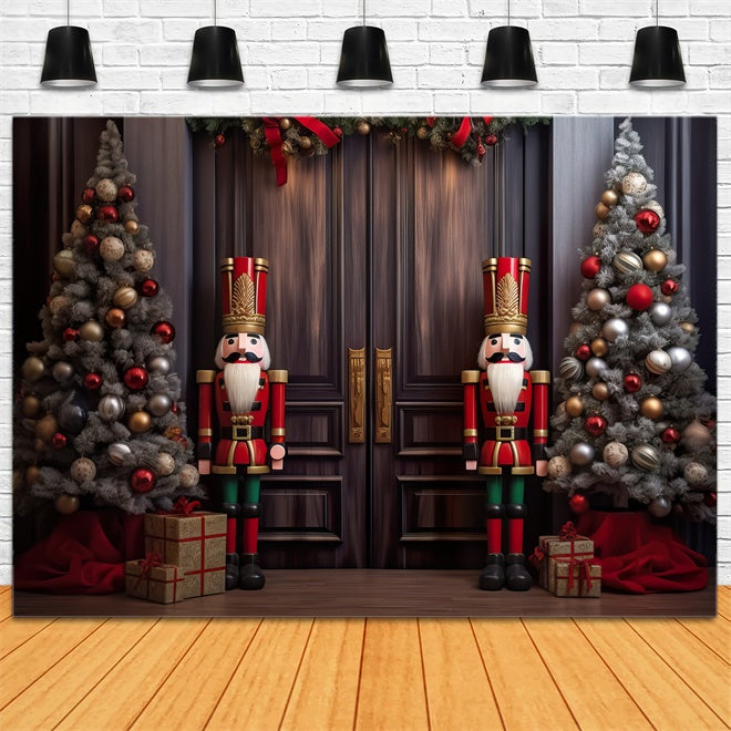 Nutcracker Christmas Guard Backdrop UK BRP8-120