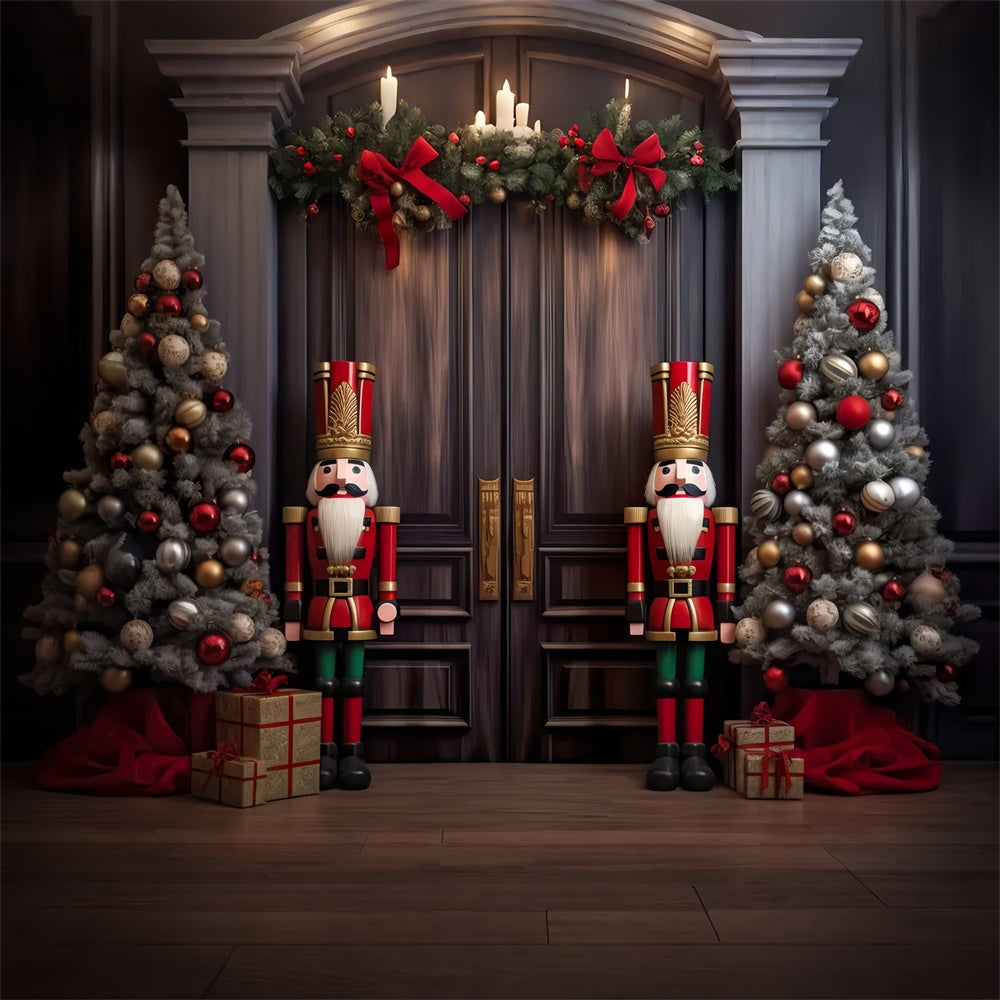 Nutcracker Christmas Guard Backdrop UK BRP8-120