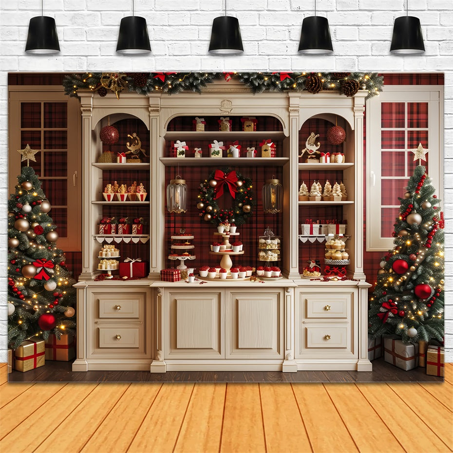 Christmas Classic Confectionery Display Backdrop UK BRP8-21