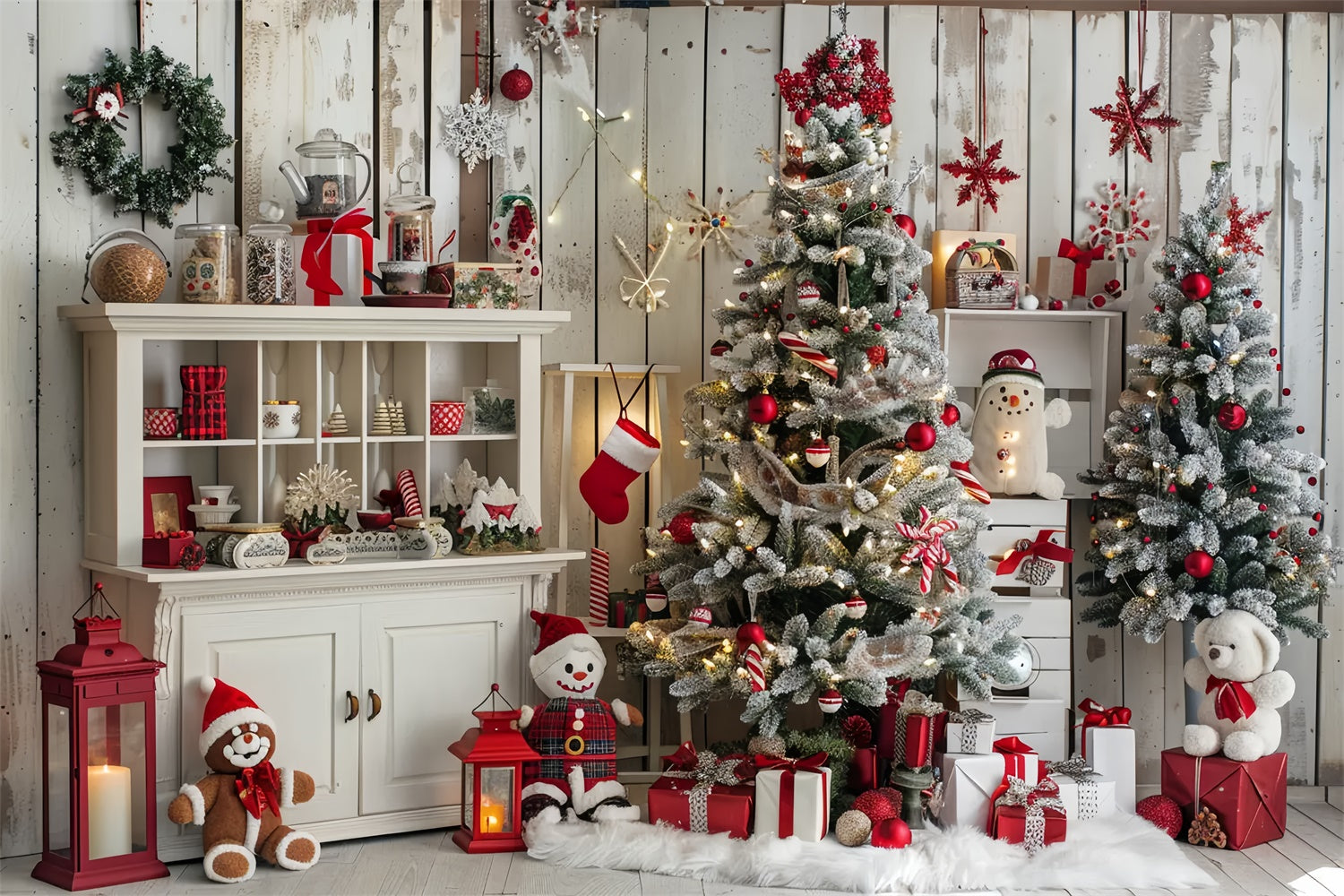 Christmas Cheerful Home Decorations Backdrop UK BRP8-23