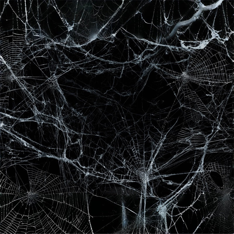 Chilling Spider Web Halloween Scene Backdrop UK BRP8-272