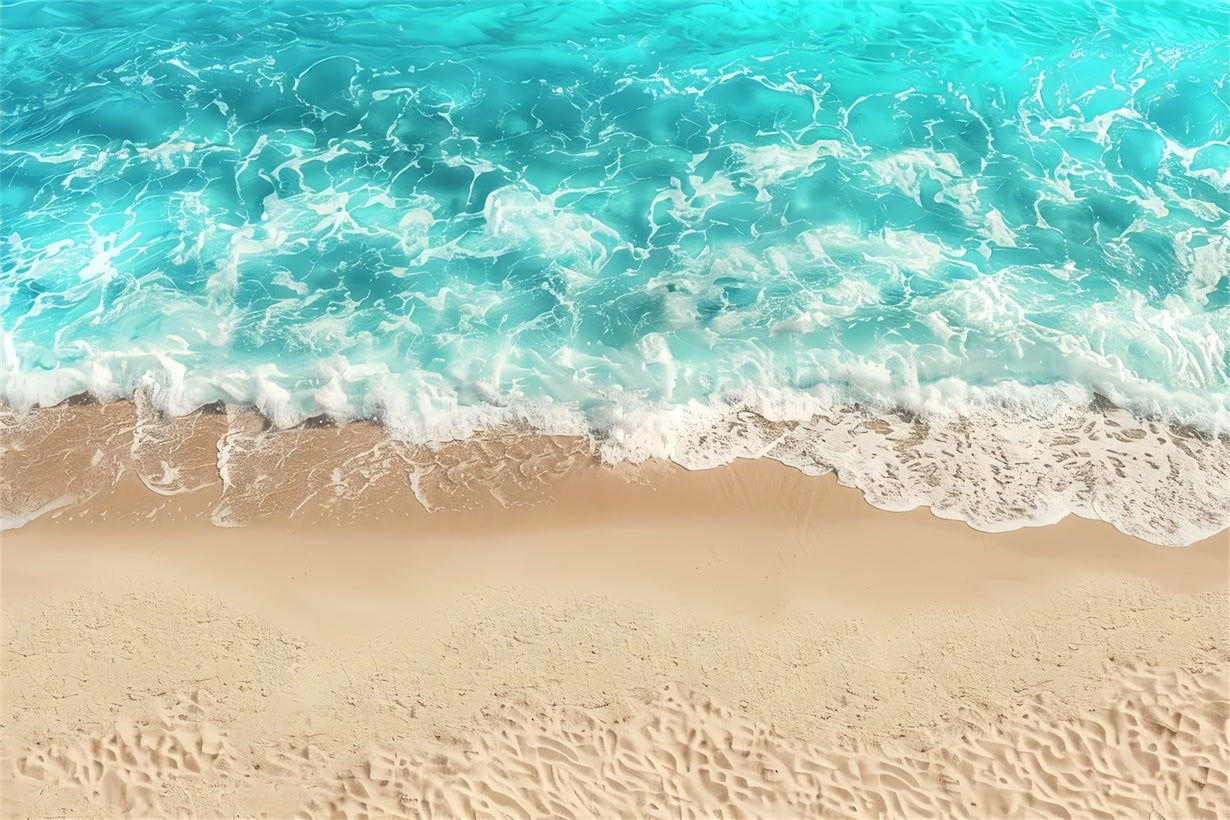 Tropical Ocean Foam and Beach Floor Backdrop UK BRP8-291