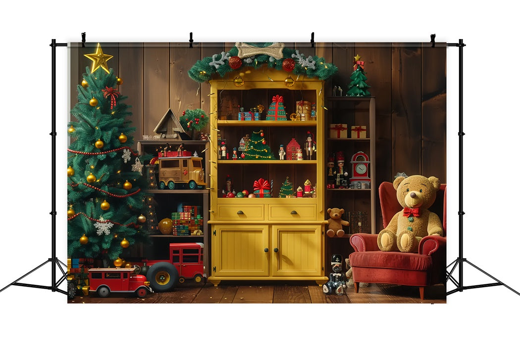 Christmas Toys and Decorations Backdrop UK BRP8-35