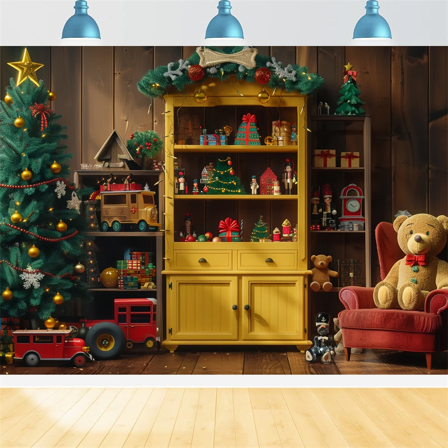 Christmas Toys and Decorations Backdrop UK BRP8-35