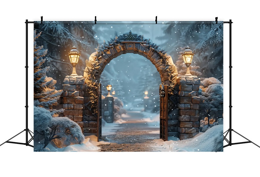 Christmas Mystical Forest Archway Backdrop UK BRP8-59