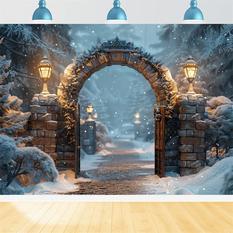 Christmas Mystical Forest Archway Backdrop UK BRP8-59