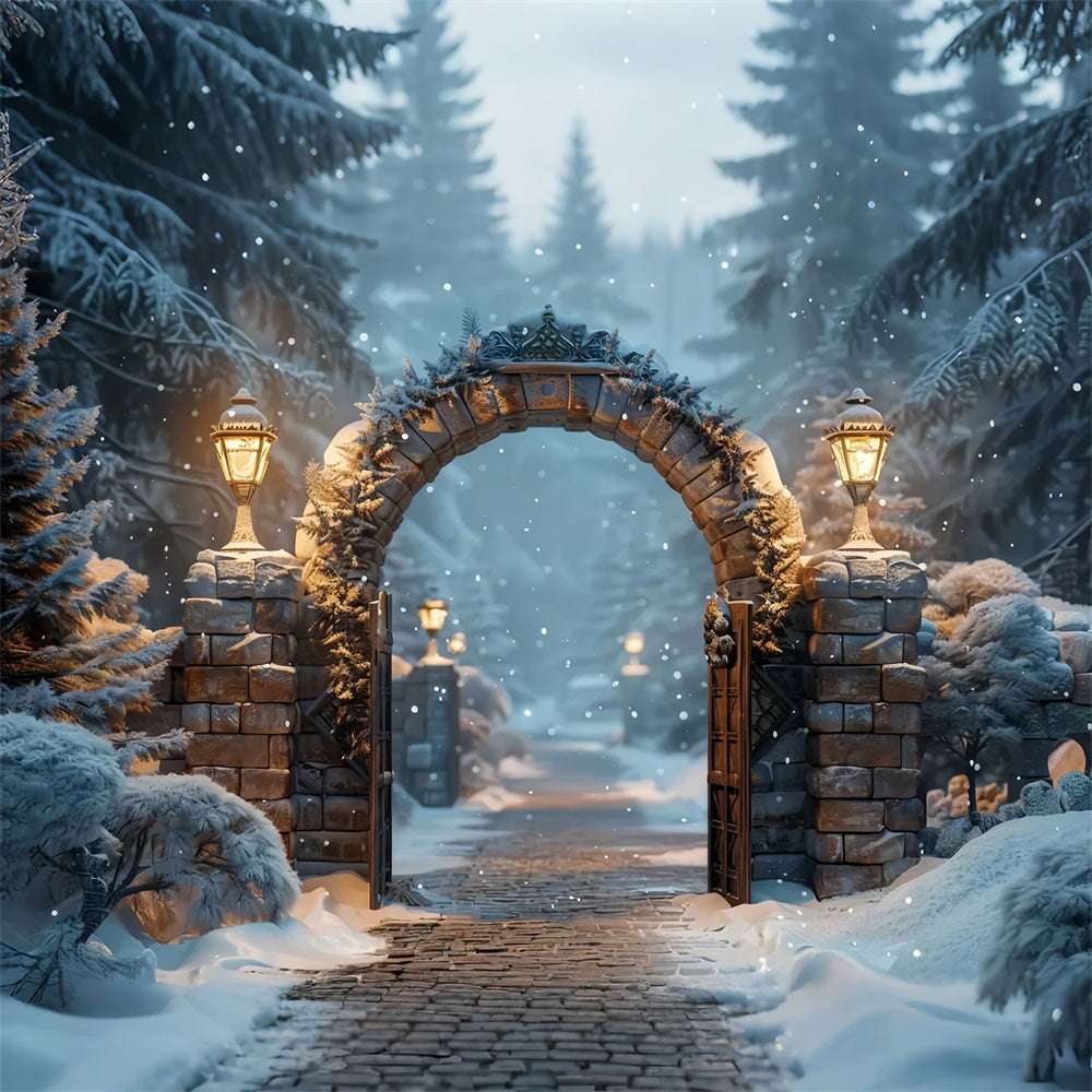 Christmas Mystical Forest Archway Backdrop UK BRP8-59