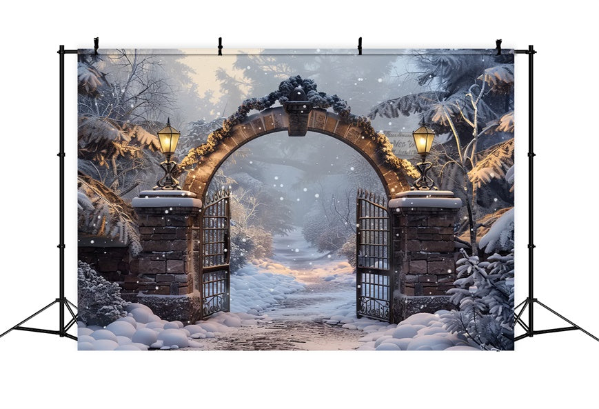 Christmas Winter Forest Gateway Backdrop UK BRP8-60