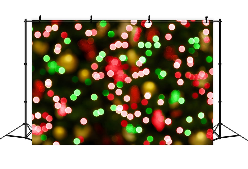 Christmas Colorful Sparkle Bokeh Backdrop UK BRP8-77