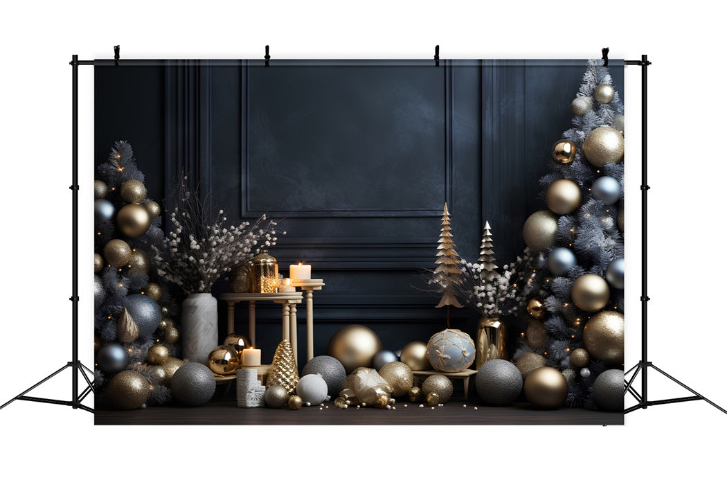 Christmas Gold and Silver Glamour Backdrop UK BRP8-92