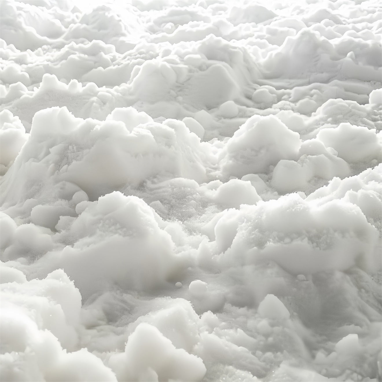 Puffy Winter Snow Mounds Fabric Floor Backdrop BRP9-23