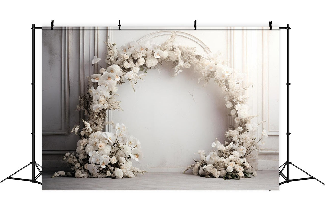 Boho Romantic White Flower Arch Decoration Backdrop UK BRP9-270