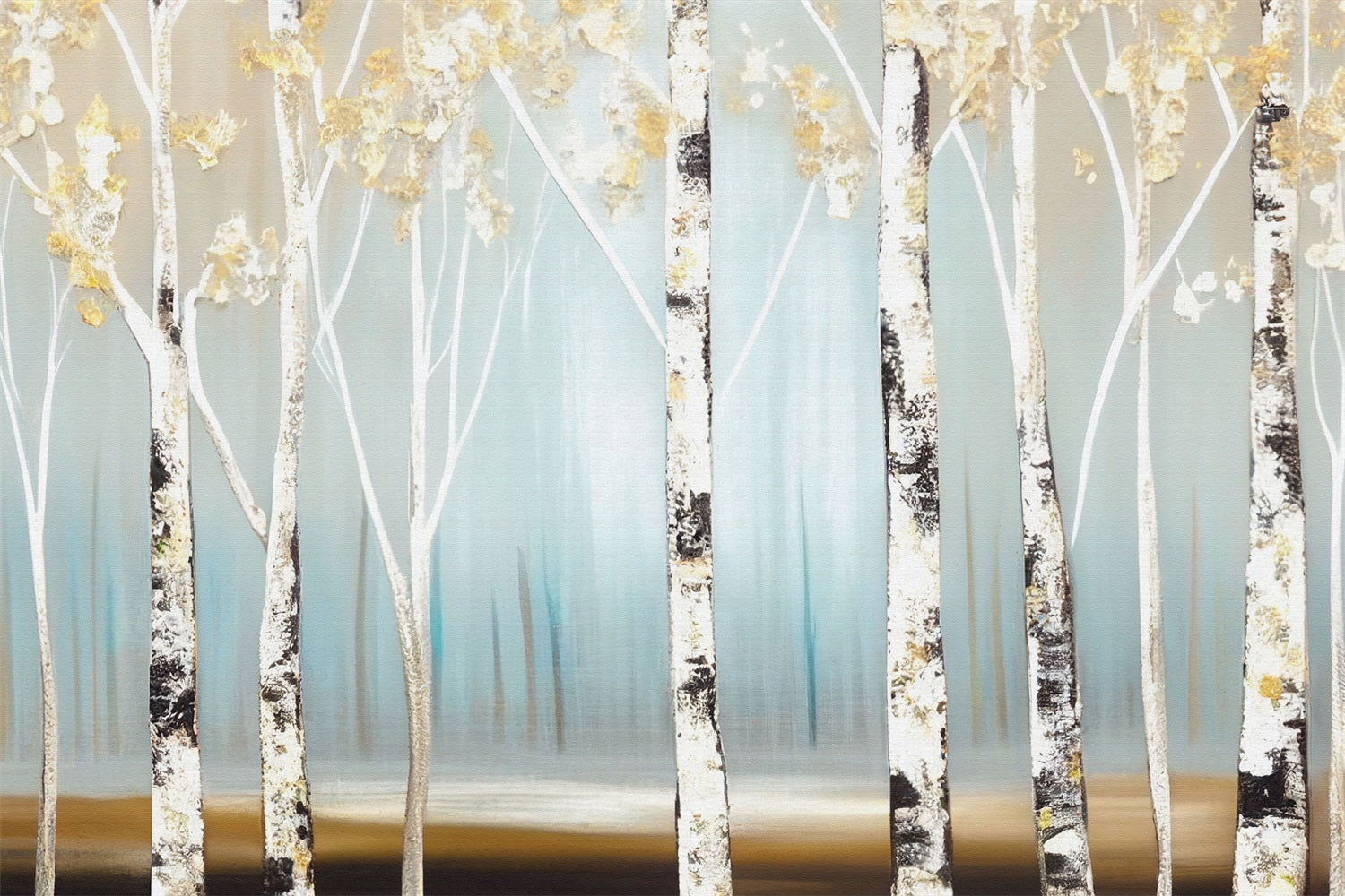 Winter Serene Birch Forest Light Haze Backdrop UK BRP9-342