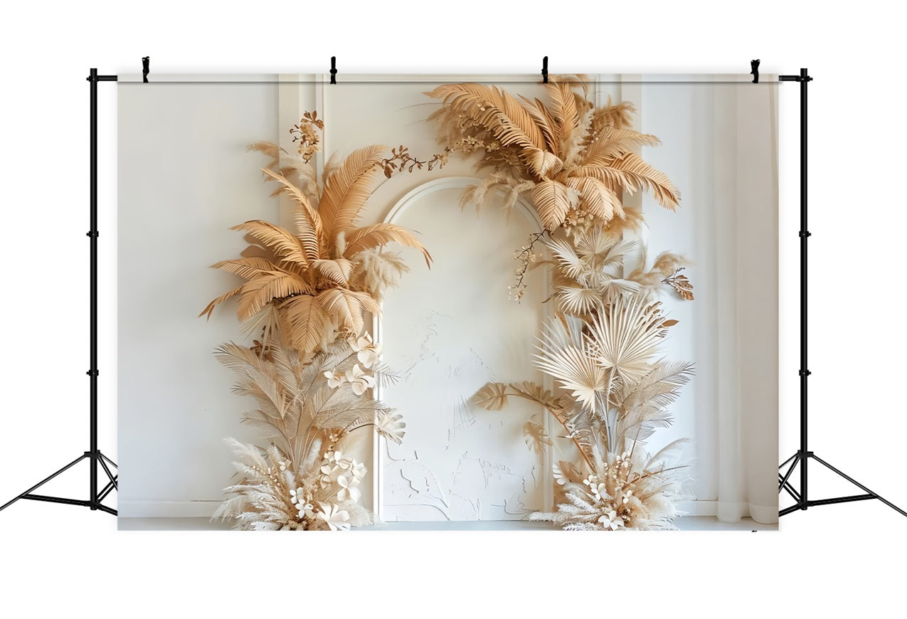 Luxury Boho Inspired Dried Floral Wedding Backdrop UK BRP9-372