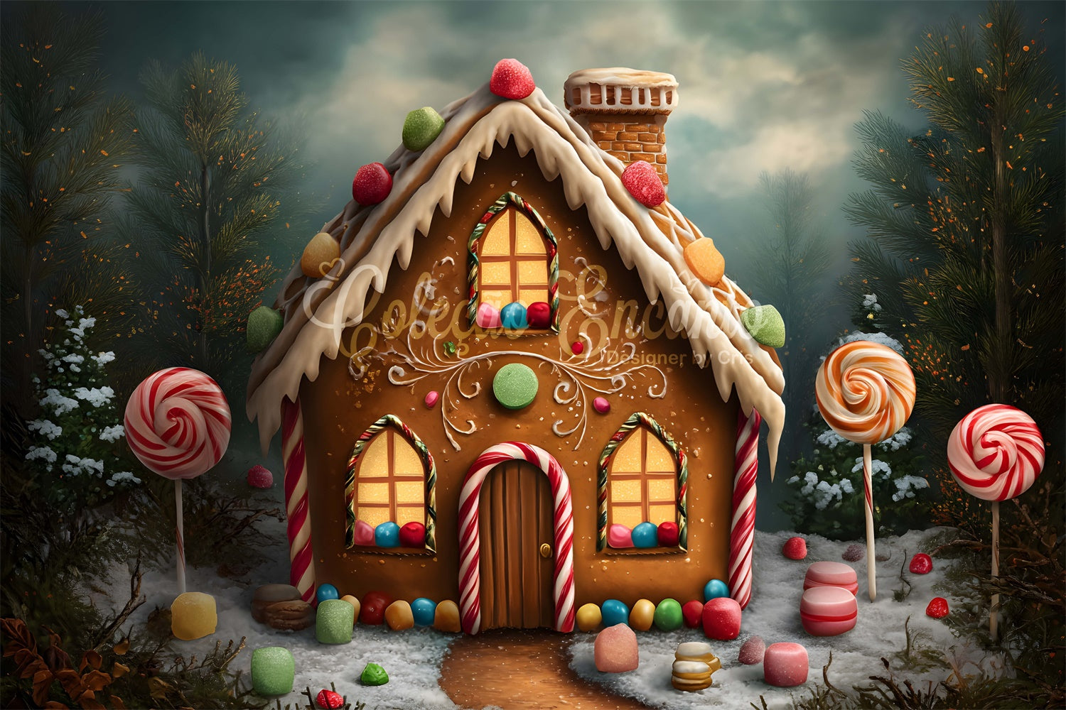 Christmas Backdrop Ideas Holiday Ginger Sweet Home Backdrop UK By Magali