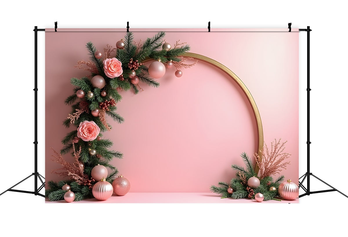 Christmas Backdrop Ideas Rose Arch Pink Theme Backdrop UK By Magali