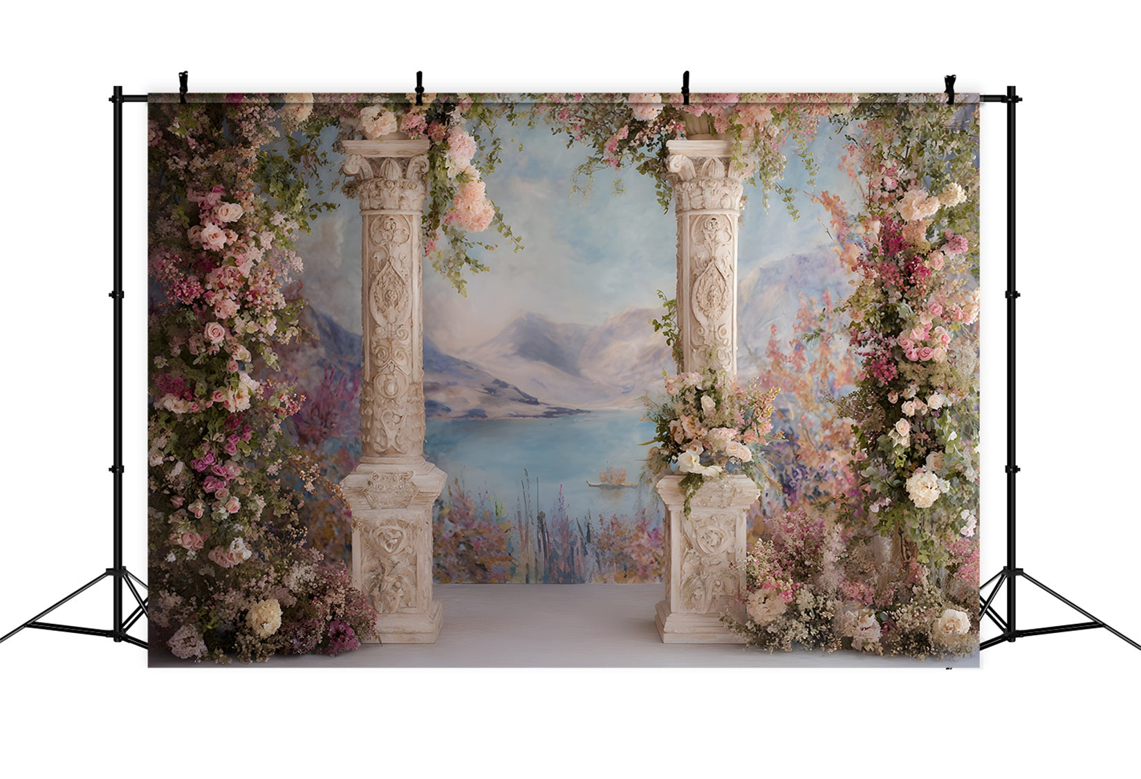 Mother's Day Photo Backdrop Floral Columns Mountain View Mothers Day Photo Backdrop Ideas UK By Magali