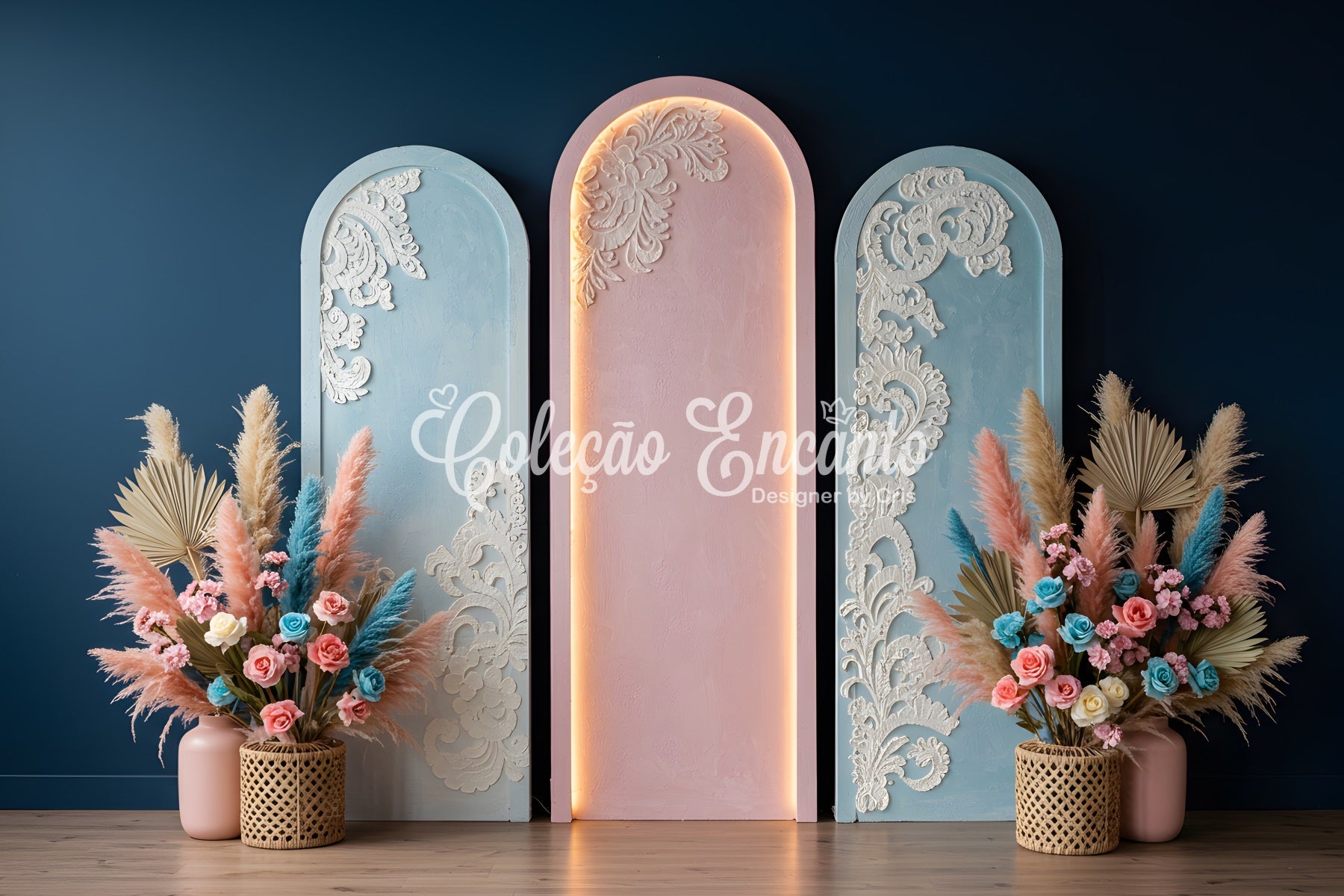 Mother's Day Arch Backdrop Pastel Arches Floral Mothers Day Photo Booth Backdrops UK By Magali