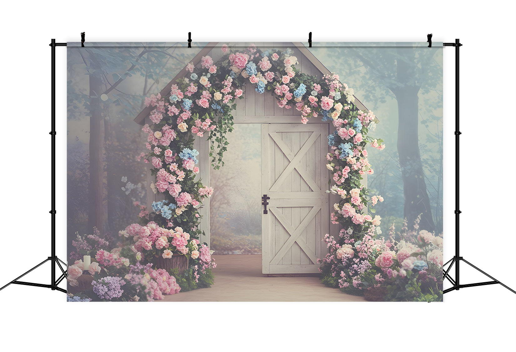 Mother's Day Photography Backdrops Enchanted Floral Cottage Mothers Day Backdrop UK By Magali