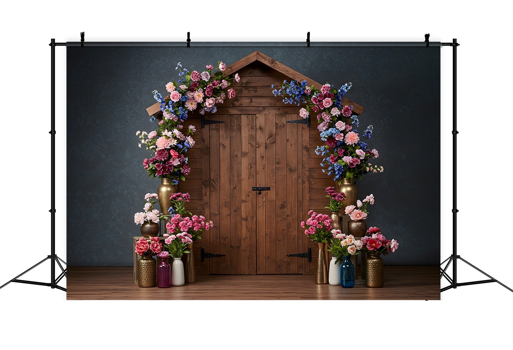 Happy Mothers Day Backdrops Pink Blue Barn Door Mother Day Photo Backdrops UK By Magali