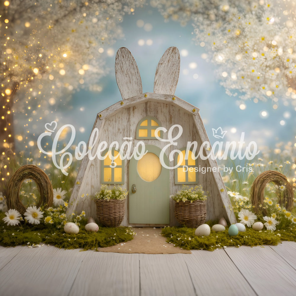 Easter Daisy Backdrop Ears Door Twig Wreaths Easter Backdrop Photos UK By Magali