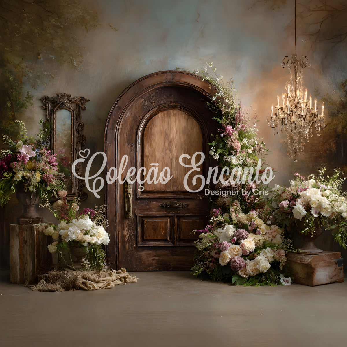 Mother's Day Photo Backdrop Ideas Vintage Arch Door Floral Mothers Day Picture Backdrop UK By Magali