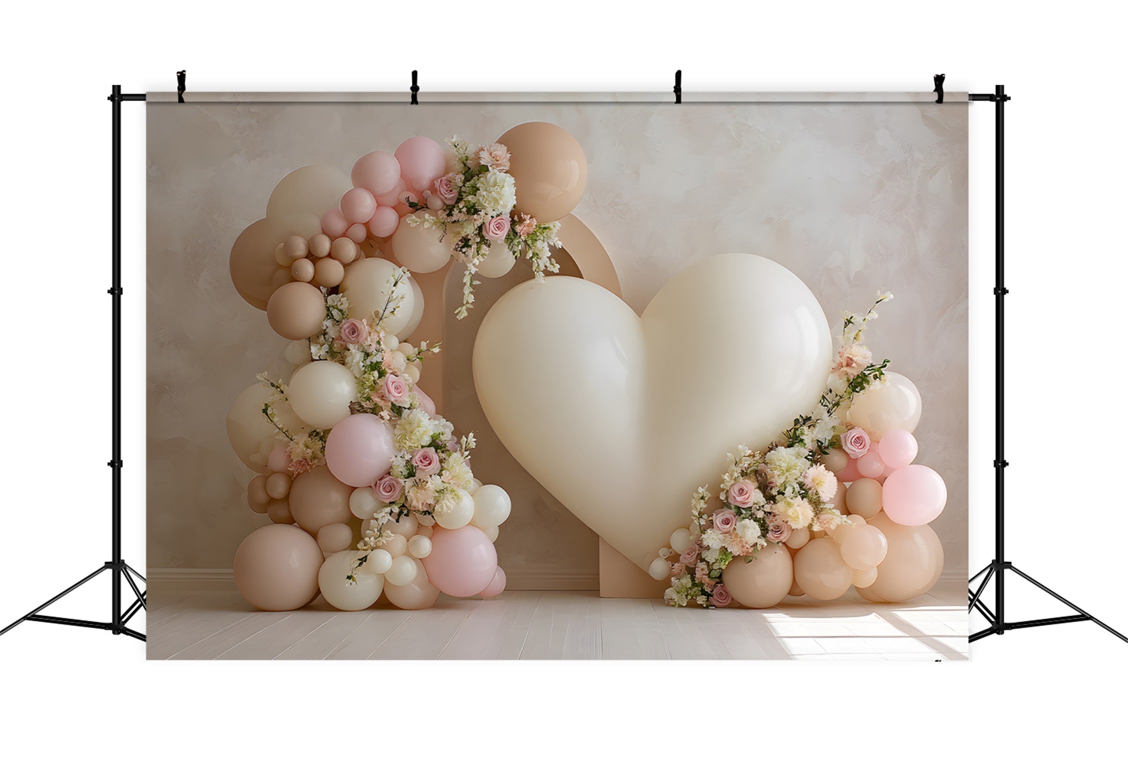 Mothers Day Balloon Backdrop Love Heart Roses Flowers Photo Booth Mothers Day Backdrop UK By Magali