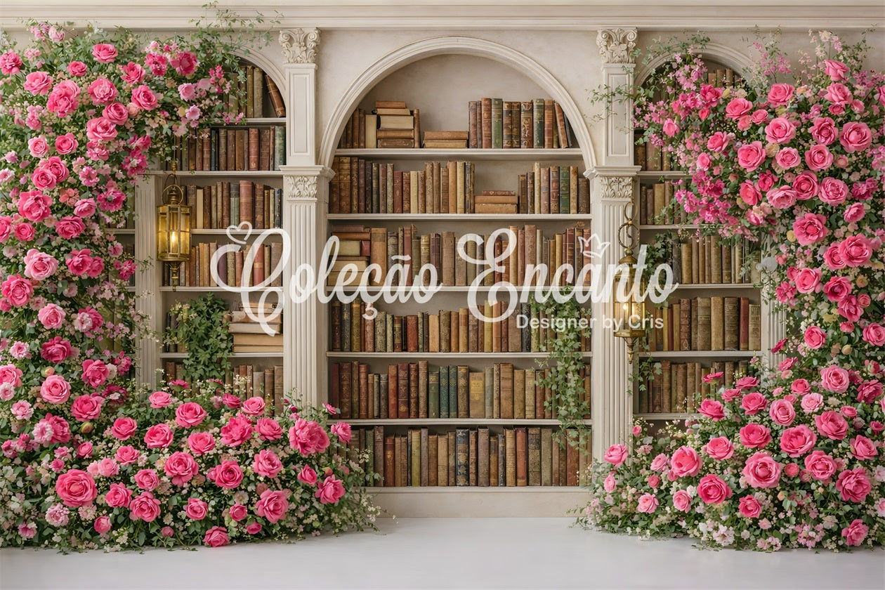 Mother's Day Photo Backdrop Ideas Vintage Rose Library Arch Wall Backdrop For Mothers Day UK By Magali