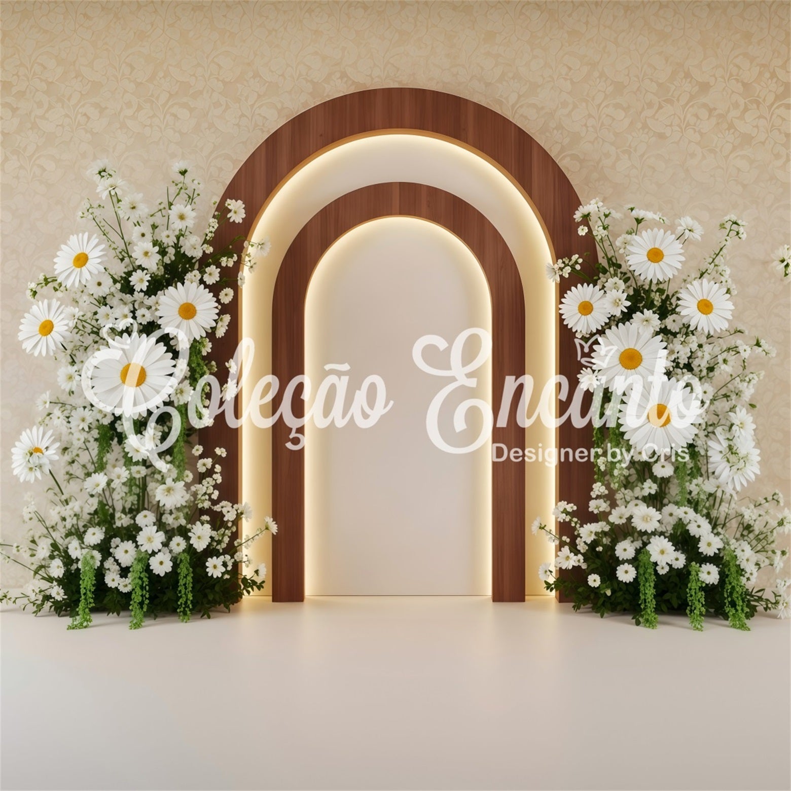 Backdrop For Mothers Day Wood Arch Daisy Bloom Glow Mothers Day Photo Backdrop Ideas UK By Magali