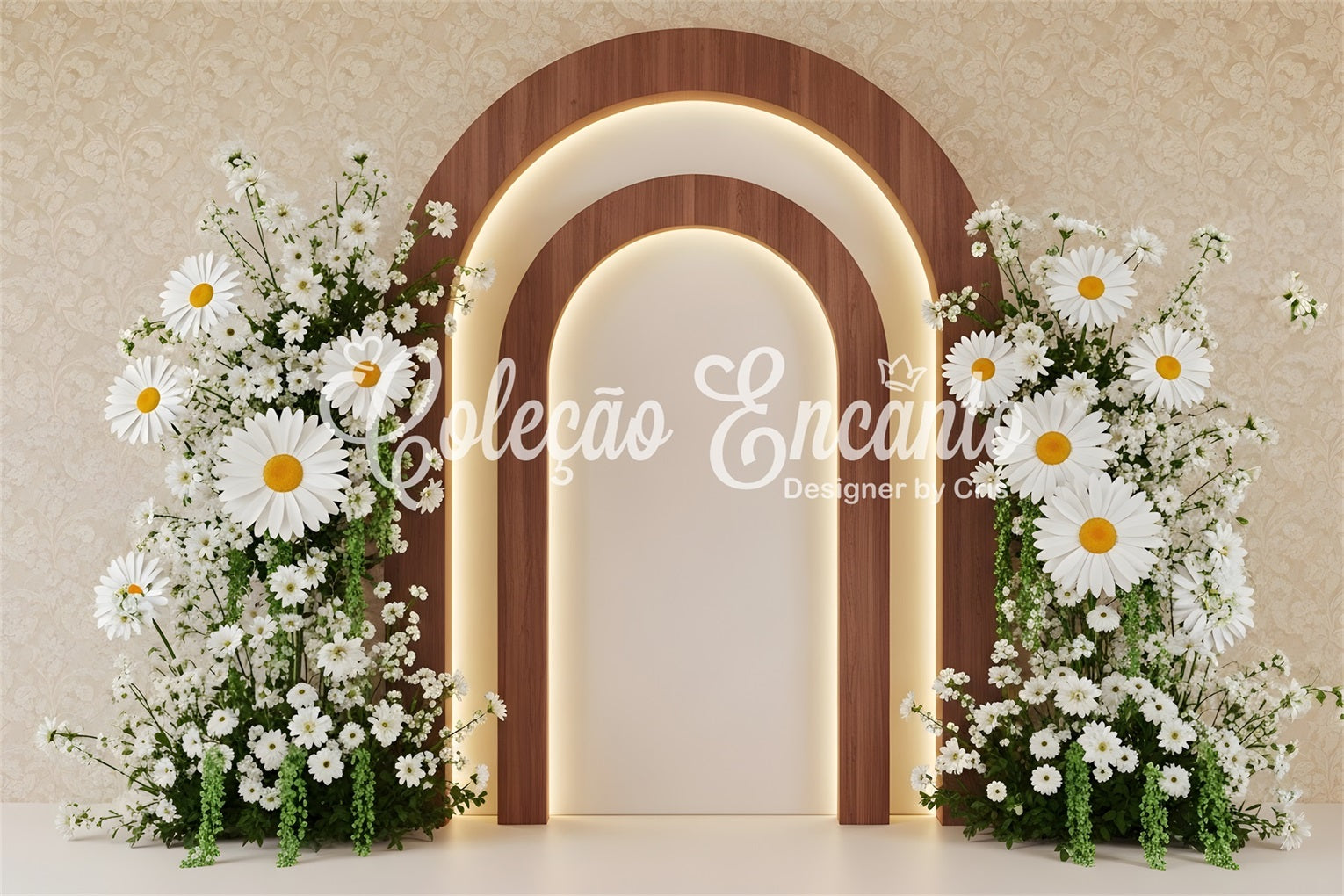 Backdrop For Mothers Day Wood Arch Daisy Bloom Glow Mothers Day Photo Backdrop Ideas UK By Magali