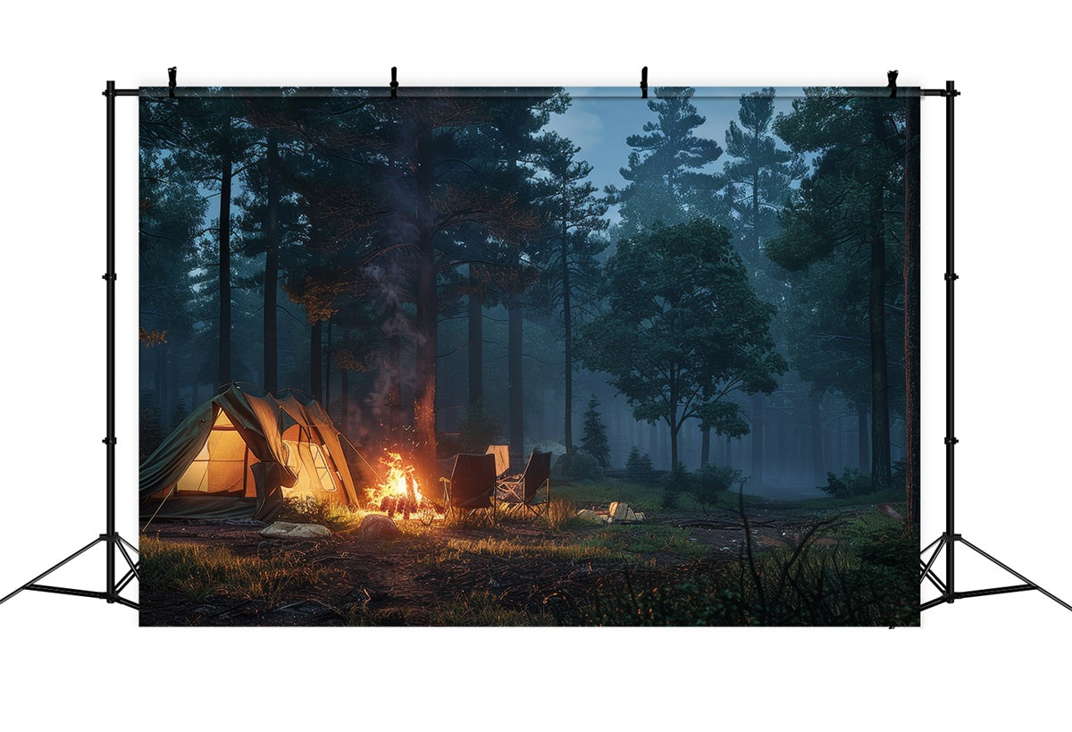 Forest Backdrop Ideas Twilight Glow Tent Wilderness Backdrop UK CJJ2-27