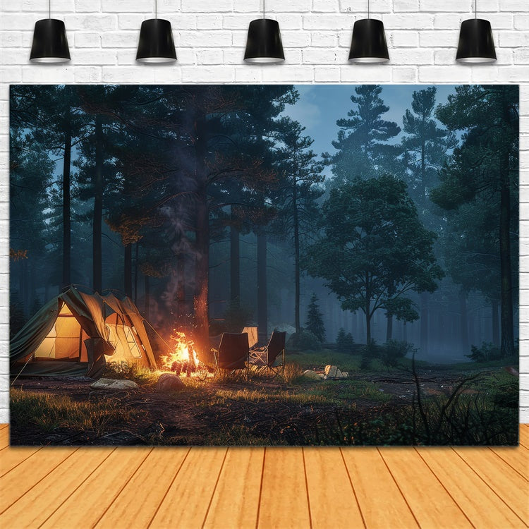 Forest Backdrop Ideas Twilight Glow Tent Wilderness Backdrop UK CJJ2-27