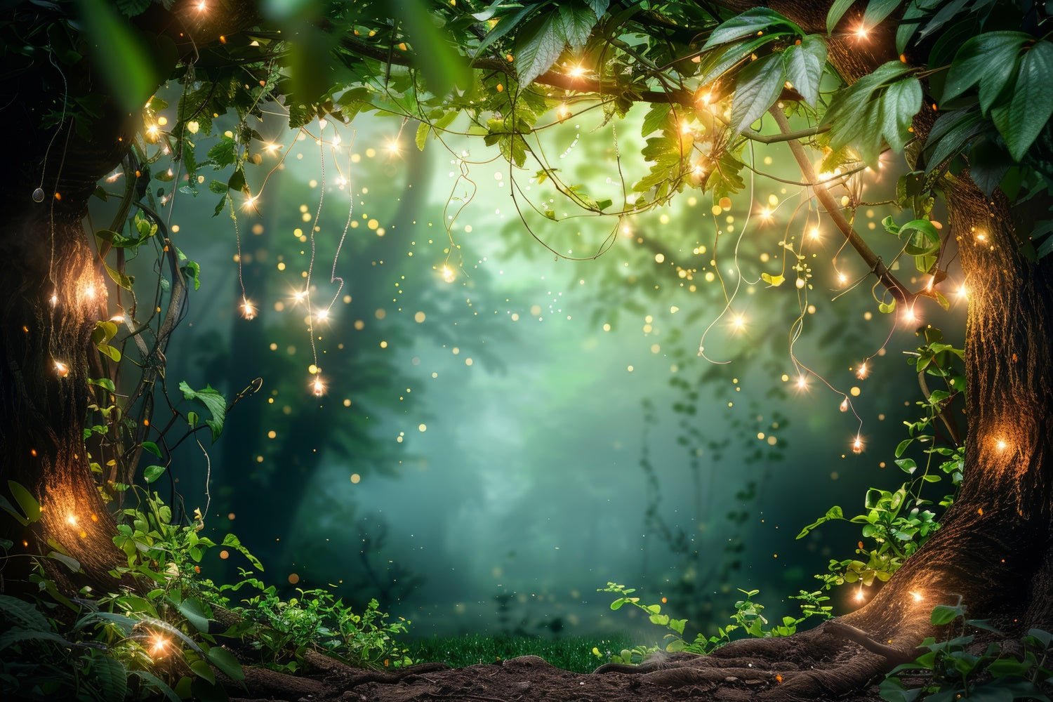 Forest Backdrop Ideas Enchanted Glow Forest Archway Backdrop UK CJJ2-45