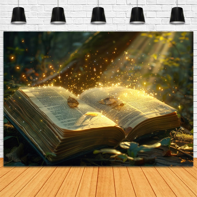 Forest Photo Backdrops Magical Enchanted Book Forest Backdrop UK CJJ2-59