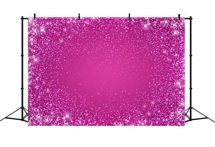 Pink Girl Backdrop For Party Glittering Pink Celebration Backdrop UK CJJ2-76