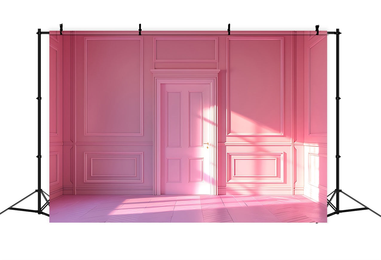 Fashion Doll Backdrop Backdrop Design Classic Pink Room Backdrop UK CJJ2-95