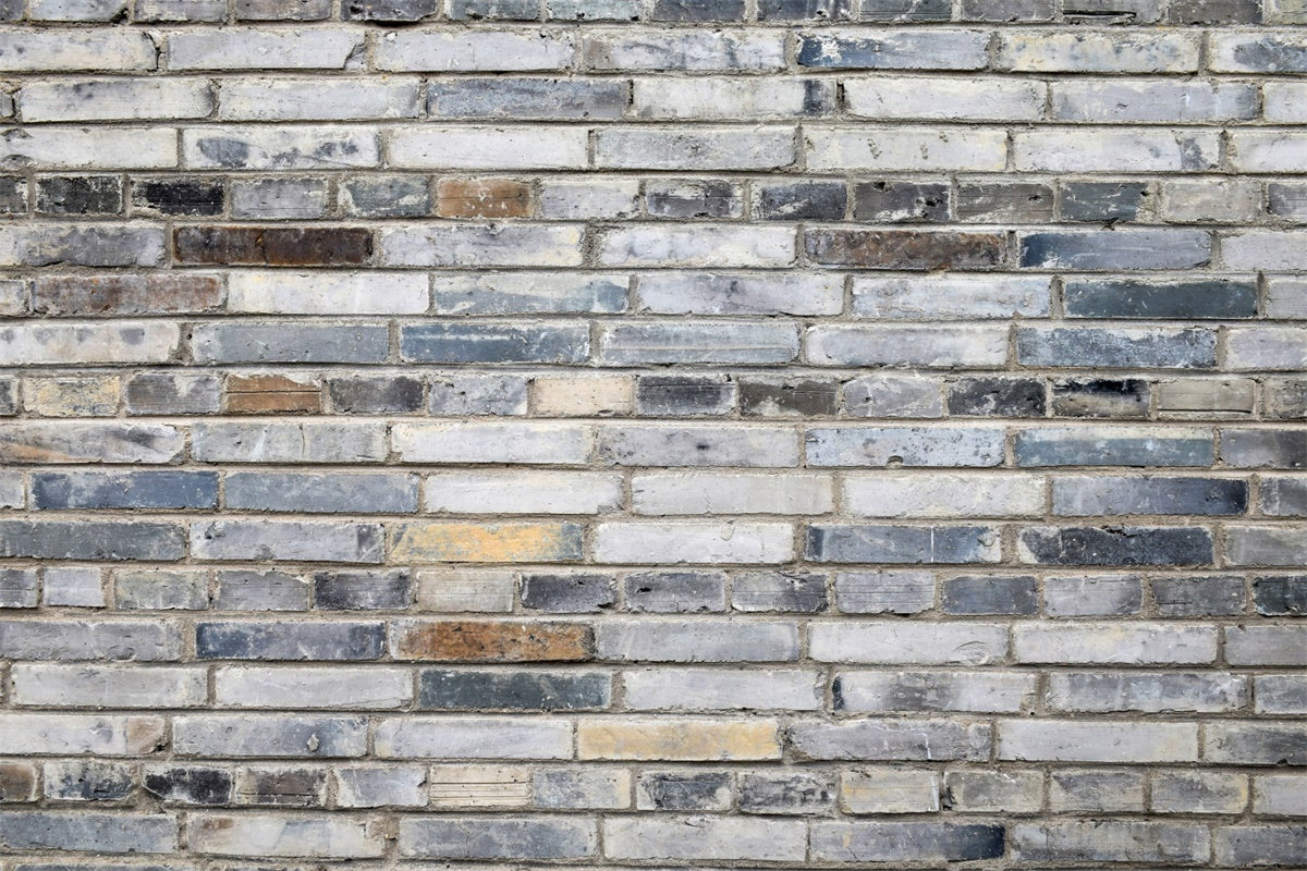 Grey Brick Wall Backdrop Vintage Ash Toned Brick Backdrop UK CJJ3-1