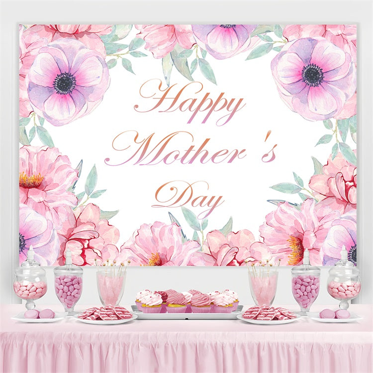 Mothers Day Backdrop Ideas Charming Pink Bloom Customized Backdrop UK CJJ3-167
