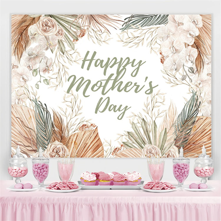 Backdrops For Mother's Day Boho Chic Floral Personalized Backdrop UK CJJ3-168