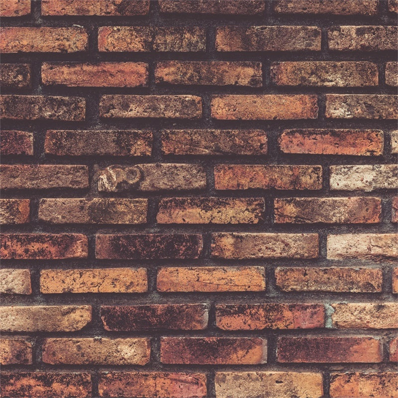 Brick Wall Photography Backdrop Aged Brownish Texture Backdrop UK CJJ3-2